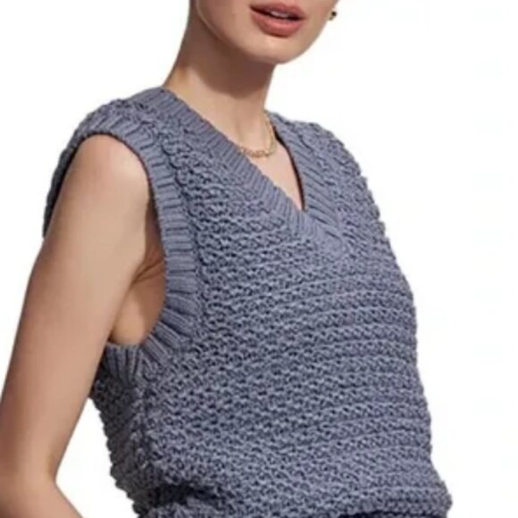 Varley Adie Knit Vest Sweater Vest Large EUC - Picture 2 of 7